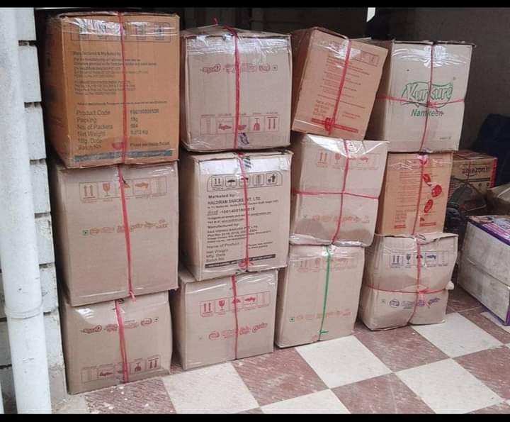 Consolidated parcels ready for long-distance domestic transport